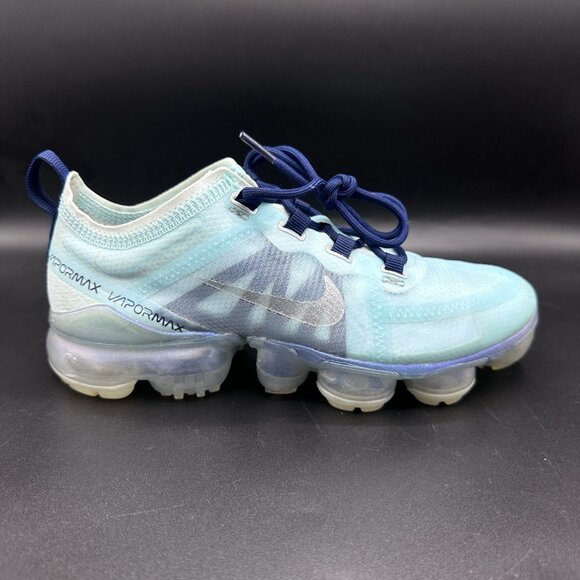 Nike Vapormax 2019 ‘Teal Tint’ Metallic Silver Shoe AR6632-300 Women’s Size 5 - Picture 3 of 10